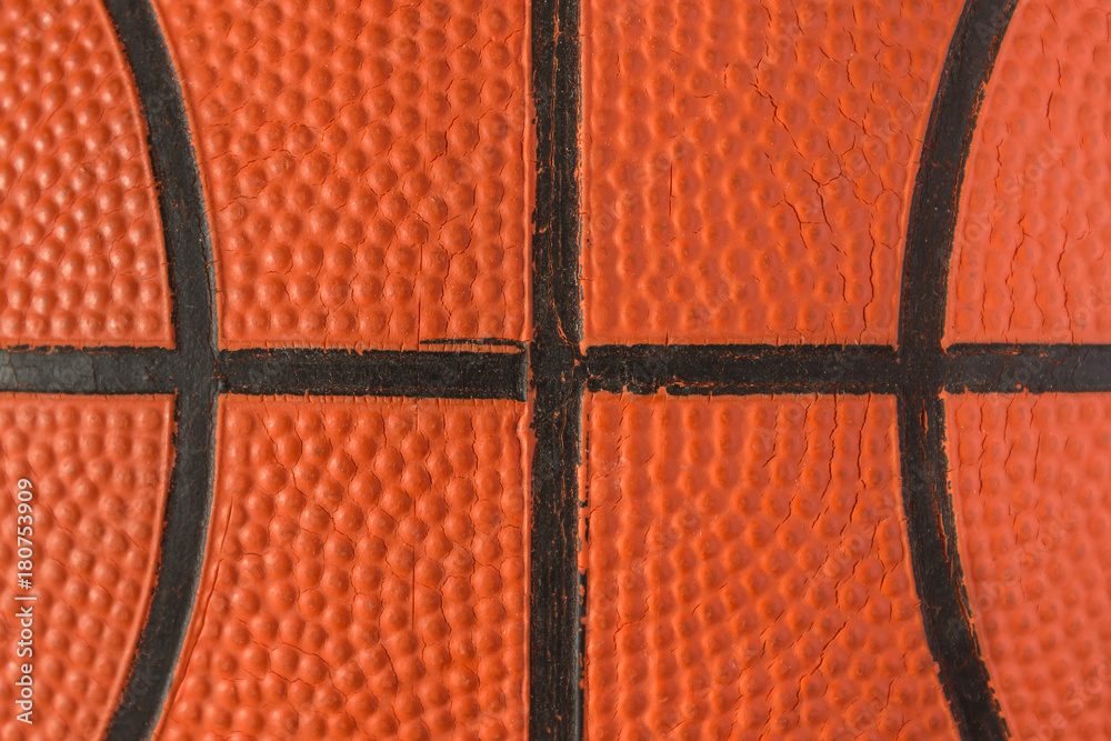 Obraz premium Closed up view of basketball for background. Basketball.