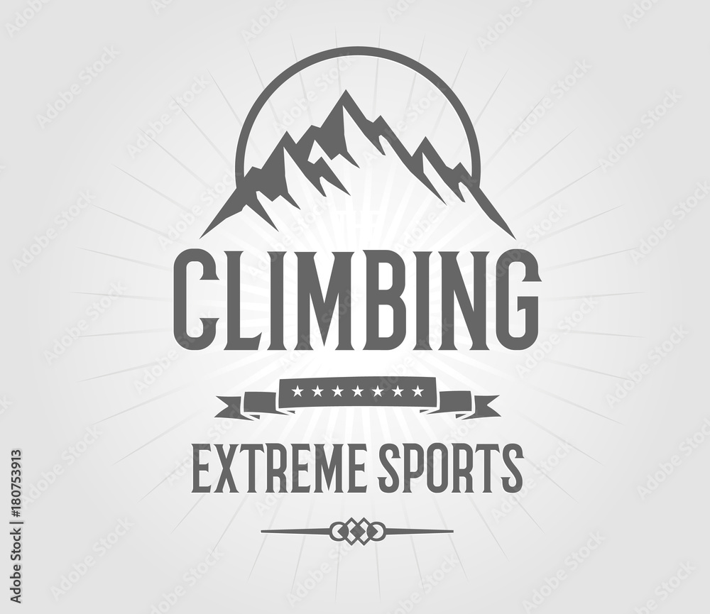 Climbing sports mountains