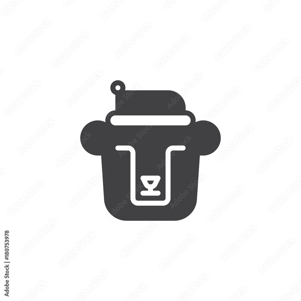 Christmas polar bear icon vector, filled flat sign, solid pictogram isolated on white. Symbol, logo illustration. Christmas polar bear icon vector, filled flat sign, solid pictogram isolated on white. Symbol, logo illustration.