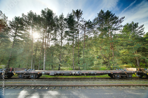 Wide angle HDR shot of an freight wagon