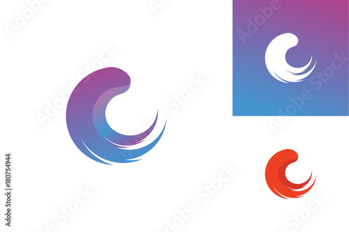 Purple Splash Logo Template Design