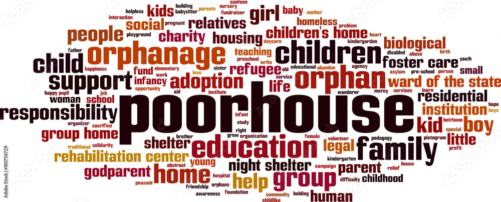 Poorhouse word cloud