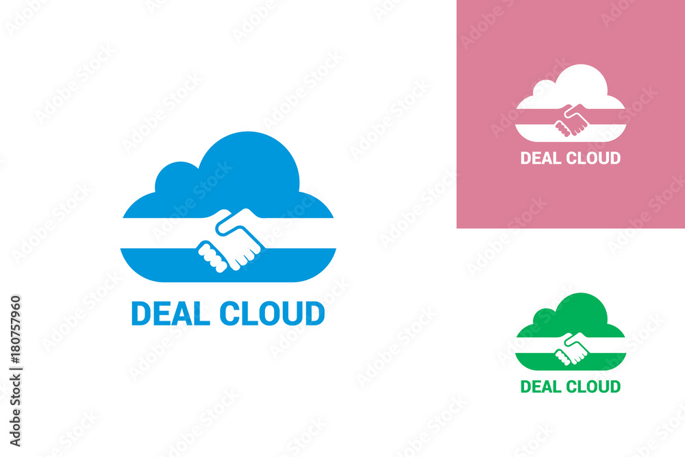 Deal Cloud Logo Template Design Deal Cloud Logo Template Design