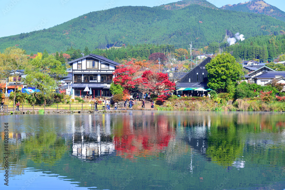 Fototapeta premium 金鱗湖の紅葉