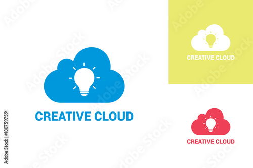 Creative Cloud Logo Template Design