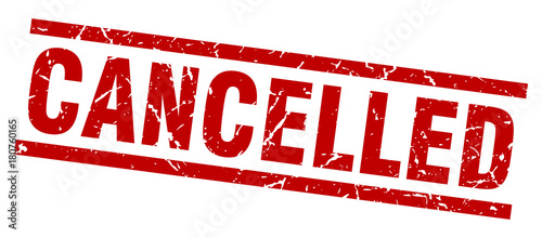square grunge red cancelled stamp