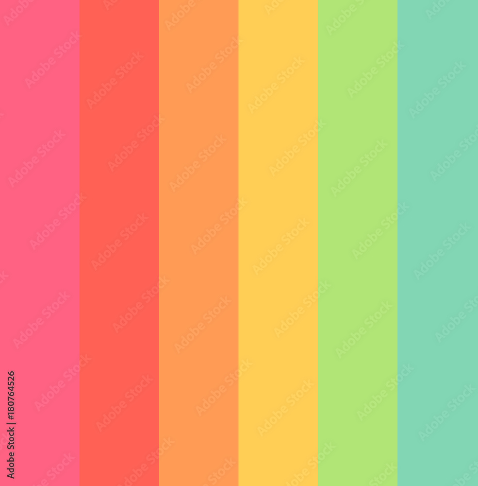 Pastel colors rainbow stripes background Stock Vector