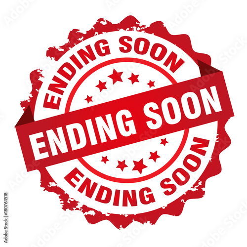 Ending soon rubber stamp design