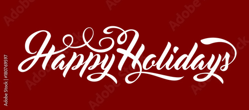 Happy Holidays text
