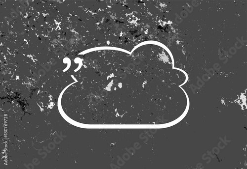  Quotation Mark Speech Bubble. Quote sign icon. Abstract background.