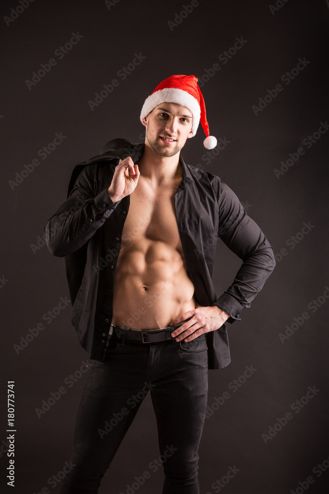 Handsome sexy santa claus Handsome sexy santa claus