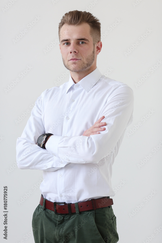 Businessman portrait on background Businessman portrait on background