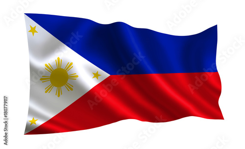 Philippines flag. A series of 