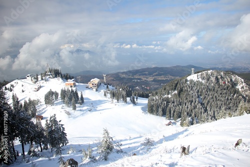 Beautiful winter landscape in the moutains