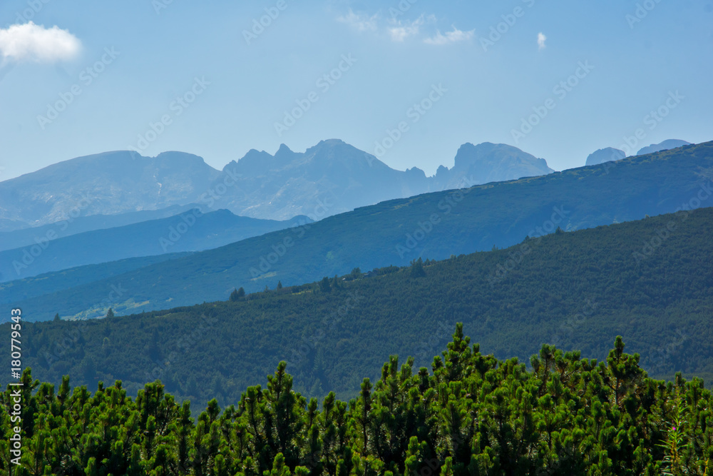 Landscape of Rila Mountan near, The Seven Rila Lakes, Bulgaria