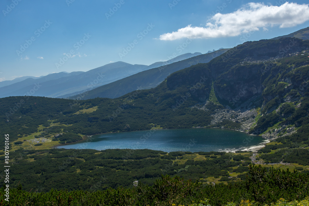 Amazing Landscape of The Lower lake, The Seven Rila Lakes, Bulgaria