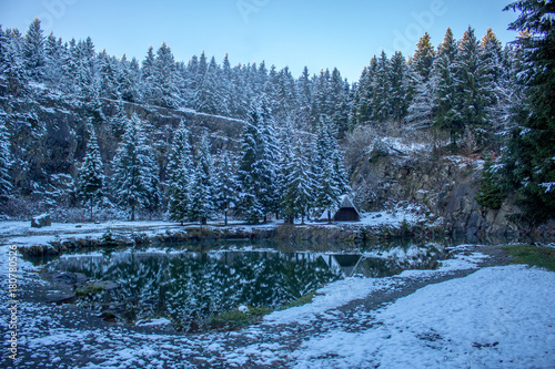 Wintereinbruch 2017 im Thüringer Wald photo