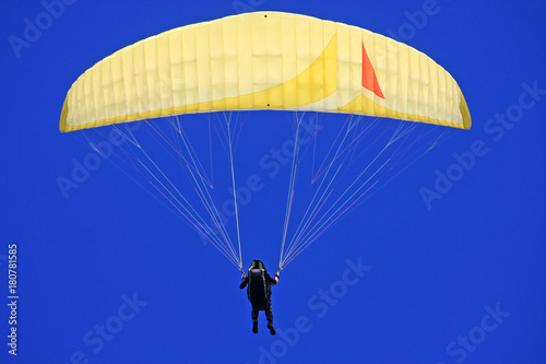 paraglider flying