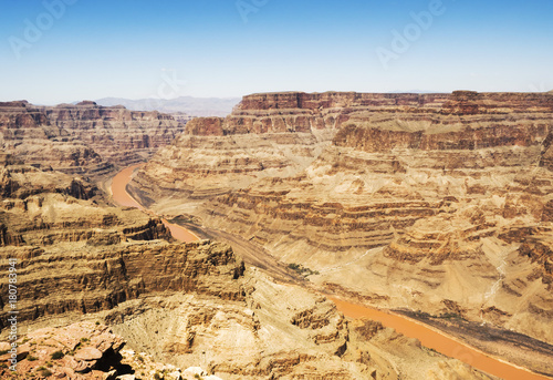 Eagle Point, Grand Canyon West Rim  -  sunny day, blue sky - Arizona, AZ, USA © Rosana