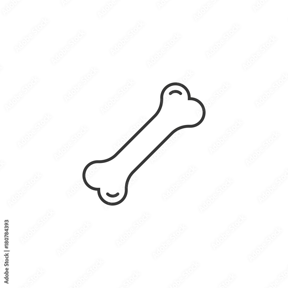 © farhadahmadov - thin line bones icon