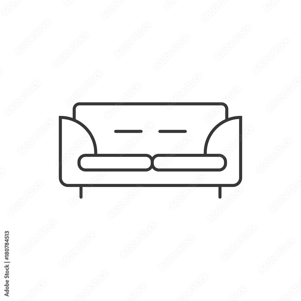 sofa line icon sofa line icon