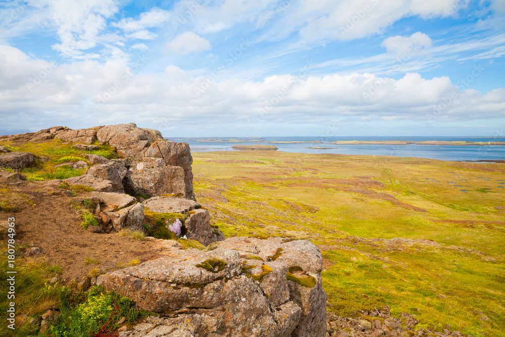 north iceland panorama sea view