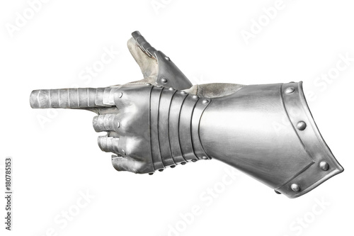 Konstfotografi Grey Metal Finger Gauntlet.