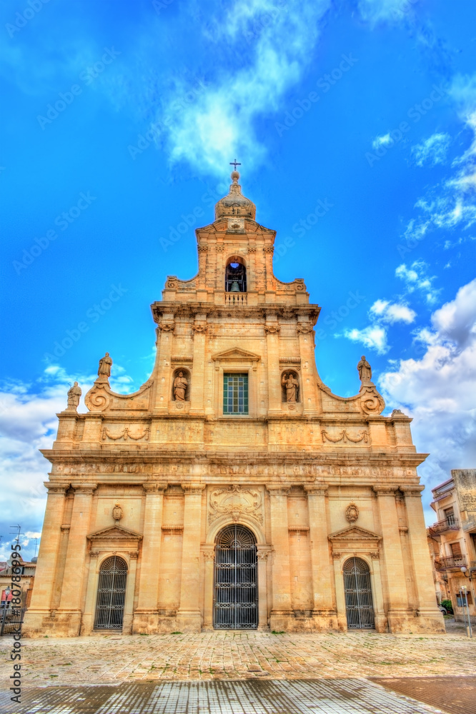 The Cathedral of Santa Maria delle Stelle in Comiso - Sicily, Italy