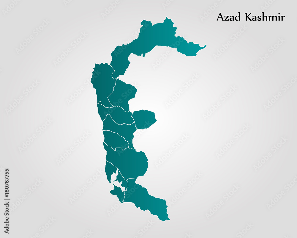 Map of Azad Kashmir