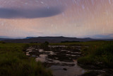 Long exposure shot in Gran Sabana region, with Kukenan mountain in the horizon
