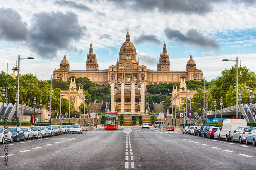Facade of National Art Museum of Catalonia, Barcelona, Catalonia, Spain © marcorubino