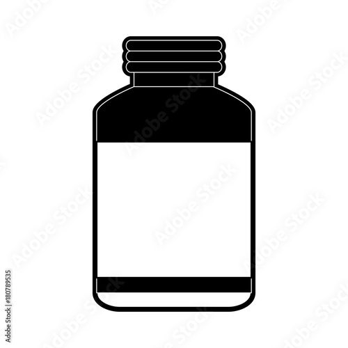Medicine bottle isolated icon vector illustration graphic design
