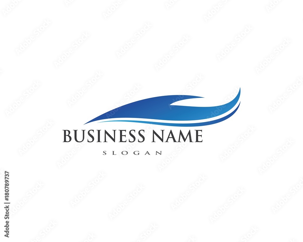 Water wave Logo Template Water wave Logo Template