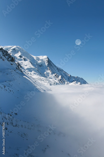 Mont Blanc mountain. Chamonix, France, Europe