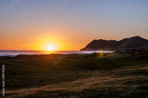 First sunrise seen on earth, East Cape New Zealand 