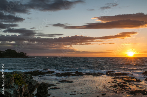 Sunset in East Cape, New Zealand 