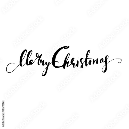Christmas hand lettering signature.