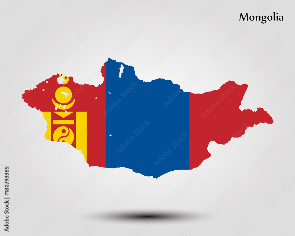 Fototapeta premium Map of Mongolia