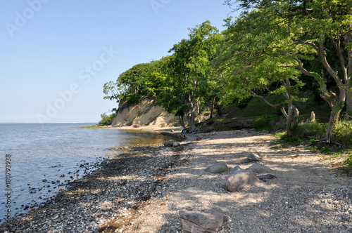 Naturstrand , Wanderweg, Lietzow auf Rügen photo