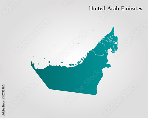 Map of United Arab Emirates