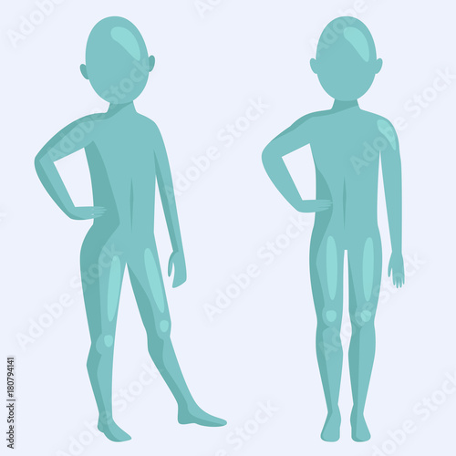 Vector dummy mannequin model poses male and female beautiful attractive sculpture plastic figure silhouette.