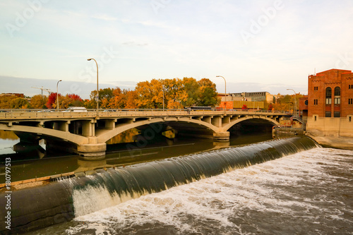 beautiful winter and water under the bridge 