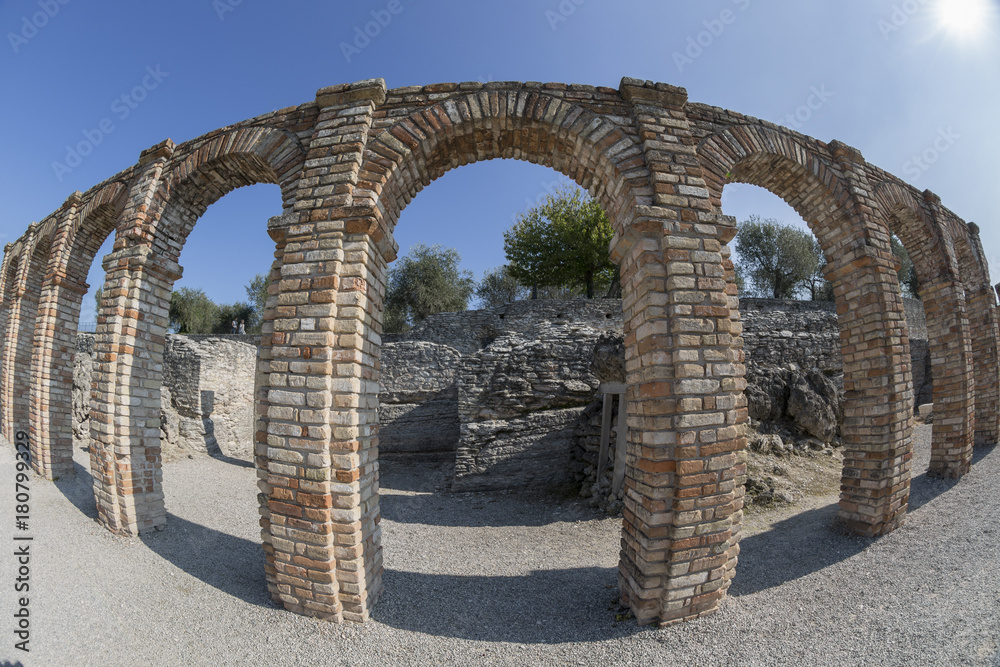 Catullo Caves - Ancient Roman Archaeological Site in Sirmione - Lake Garda (Italy)