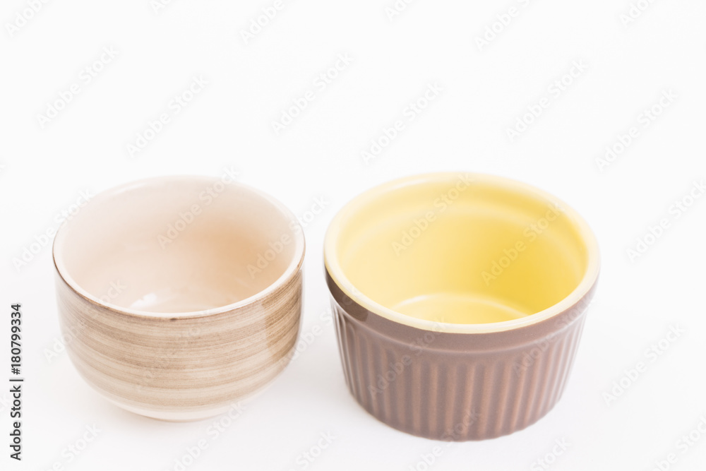 Ceramic bowl on white background Ceramic bowl on white background