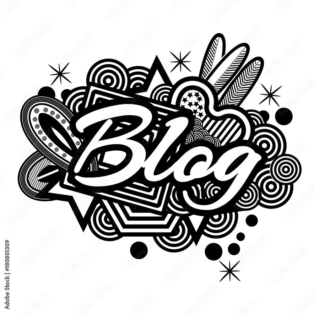 Blog doodles. vector illustrator