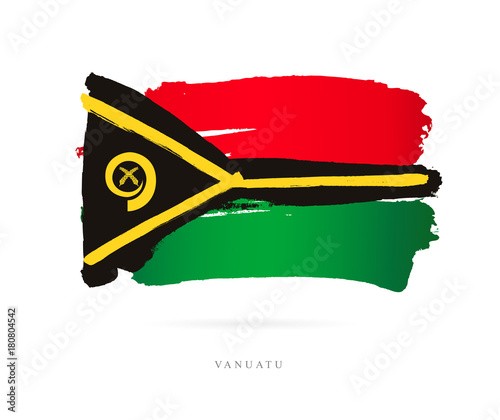 Flag of Vanuatu. Abstract concept