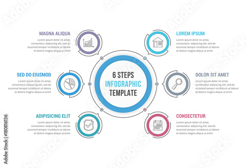 6 Steps Infographics