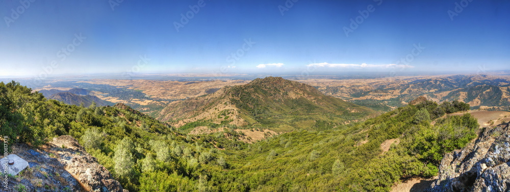 Golden hills in Contra Costa county, mount Diablo