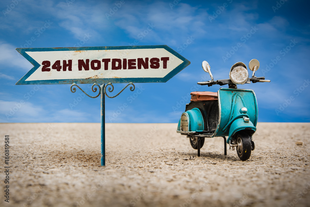 Schild 305 - 24h Notdienst Schild 305 - 24h Notdienst