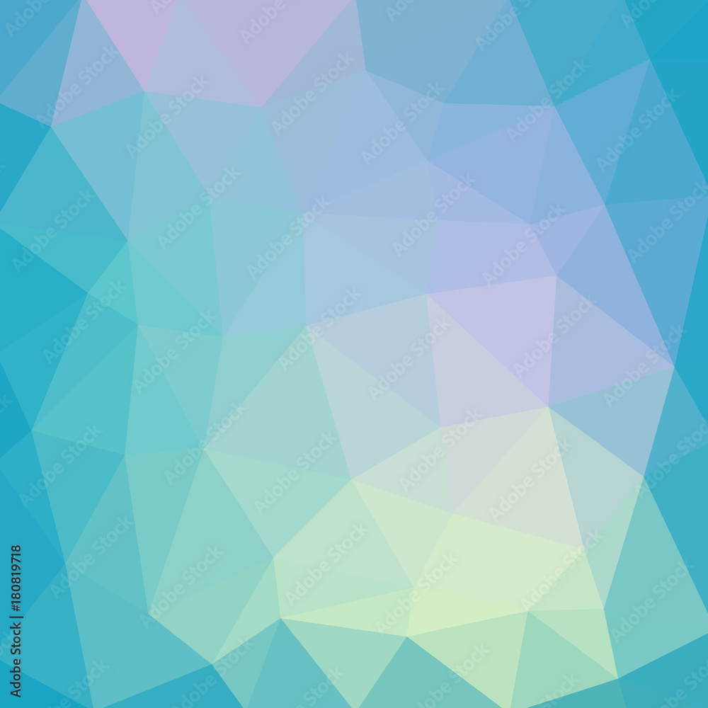 Obraz premium Light blue smooth vector Low poly crystal background. Polygon design pattern. Low poly illustration background.